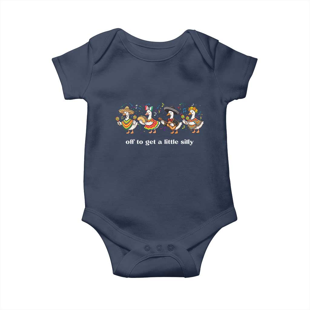 Funny Silly Goose Cinco De Mayo Baby Onesie Off To Get A Little Silly