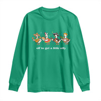 Funny Silly Goose Cinco De Mayo Long Sleeve Shirt Off To Get A Little Silly