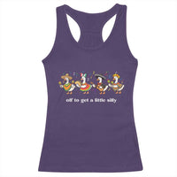 Funny Silly Goose Cinco De Mayo Racerback Tank Top Off To Get A Little Silly