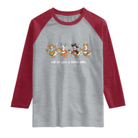 Funny Silly Goose Cinco De Mayo Raglan Shirt Off To Get A Little Silly