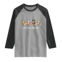 Funny Silly Goose Cinco De Mayo Raglan Shirt Off To Get A Little Silly