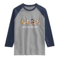 Funny Silly Goose Cinco De Mayo Raglan Shirt Off To Get A Little Silly