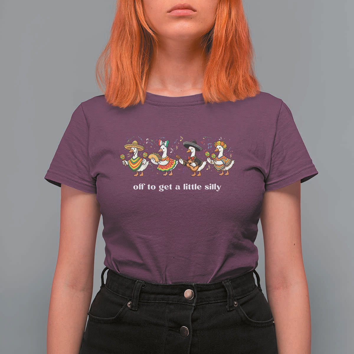Funny Silly Goose Cinco De Mayo T Shirt For Women Off To Get A Little Silly