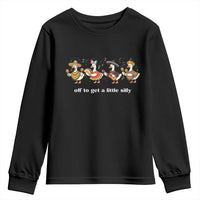 Funny Silly Goose Cinco De Mayo Youth Sweatshirt Off To Get A Little Silly