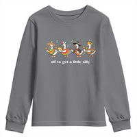 Funny Silly Goose Cinco De Mayo Youth Sweatshirt Off To Get A Little Silly