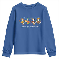Funny Silly Goose Cinco De Mayo Youth Sweatshirt Off To Get A Little Silly