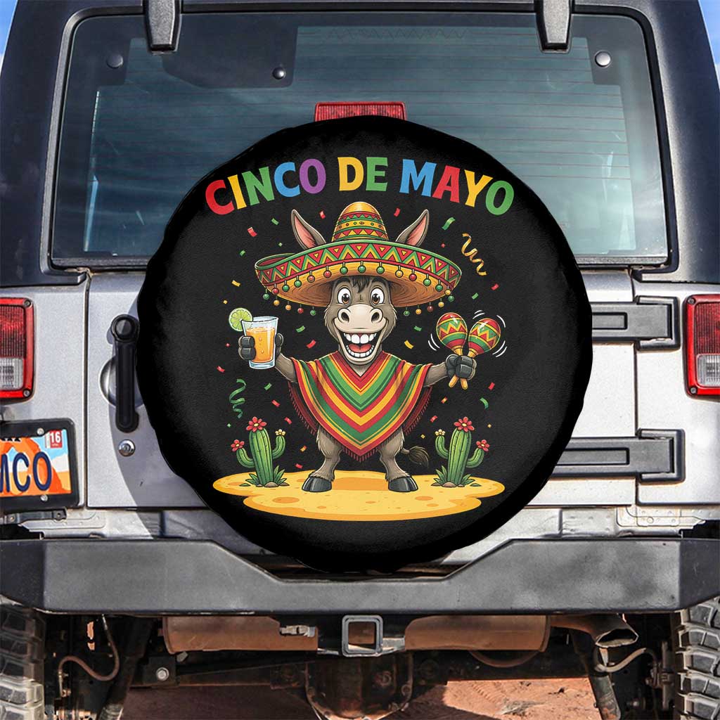 Cinco de Mayo Donkey Mexican Fiesta Spare Tire Cover
