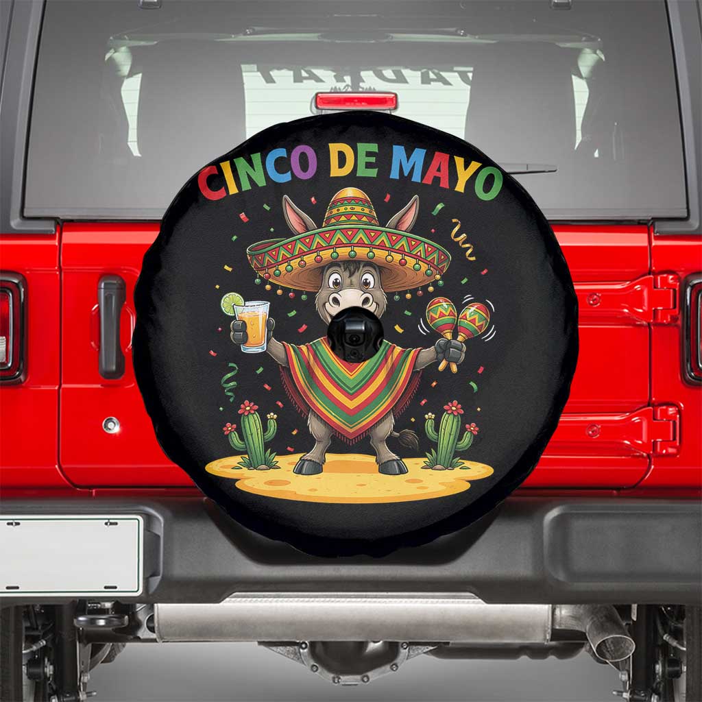 Cinco de Mayo Donkey Mexican Fiesta Spare Tire Cover