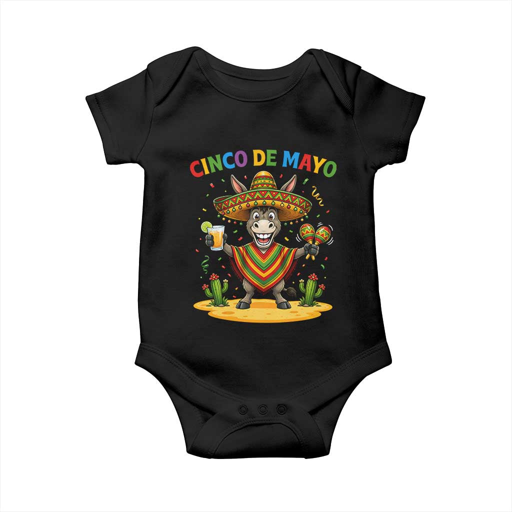 Cinco de Mayo Donkey Mexican Fiesta Baby Onesie