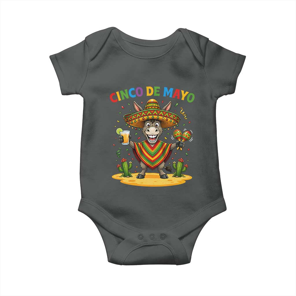 Cinco de Mayo Donkey Mexican Fiesta Baby Onesie