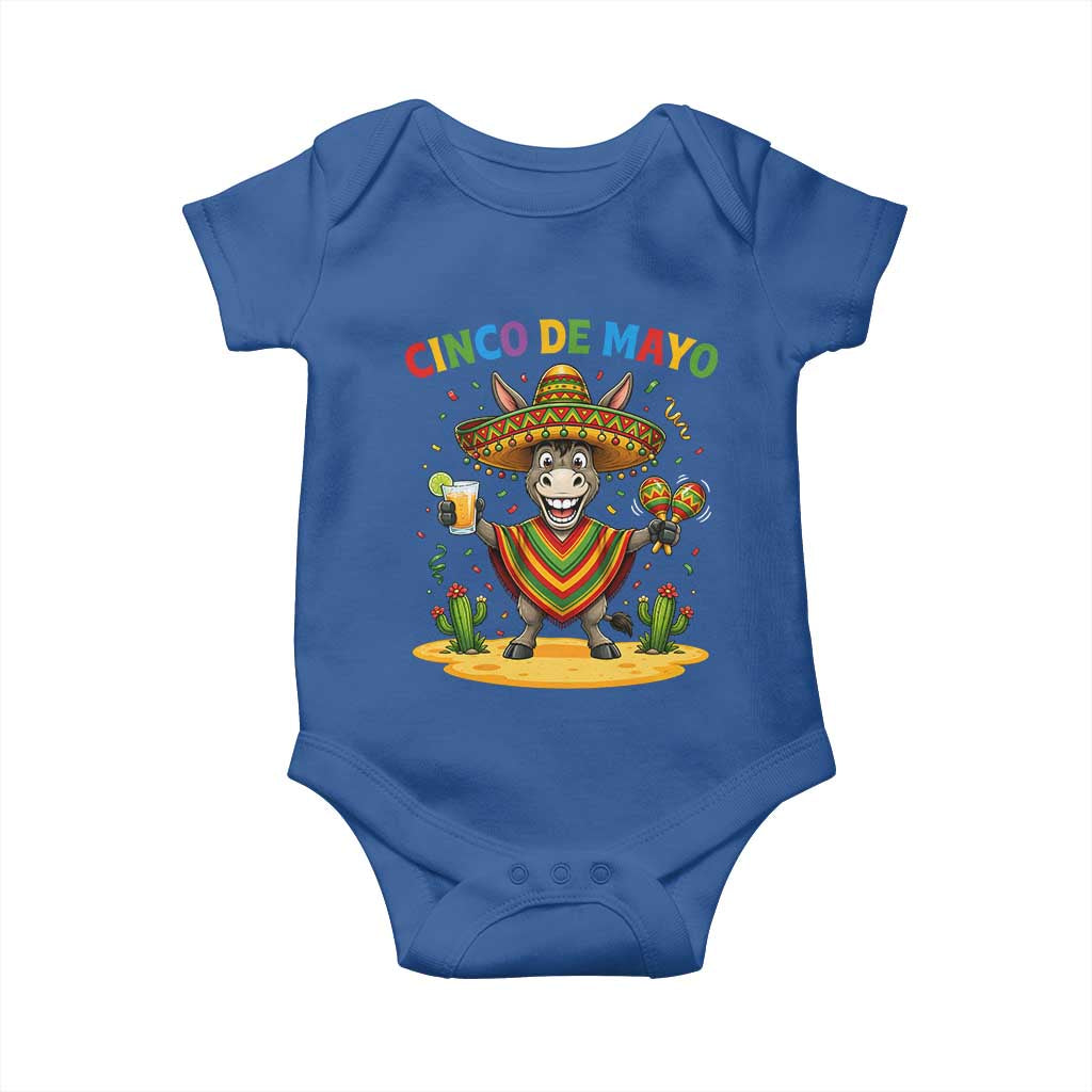 Cinco de Mayo Donkey Mexican Fiesta Baby Onesie