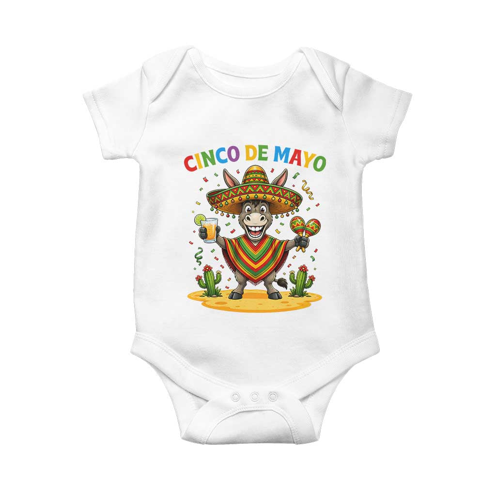 Cinco de Mayo Donkey Mexican Fiesta Baby Onesie