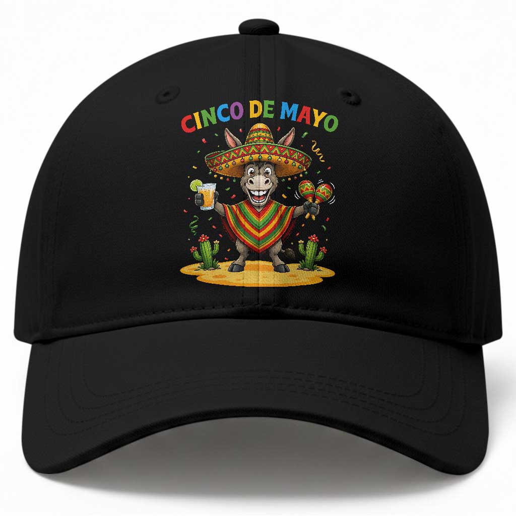 Cinco de Mayo Donkey Mexican Fiesta Baseball Cap