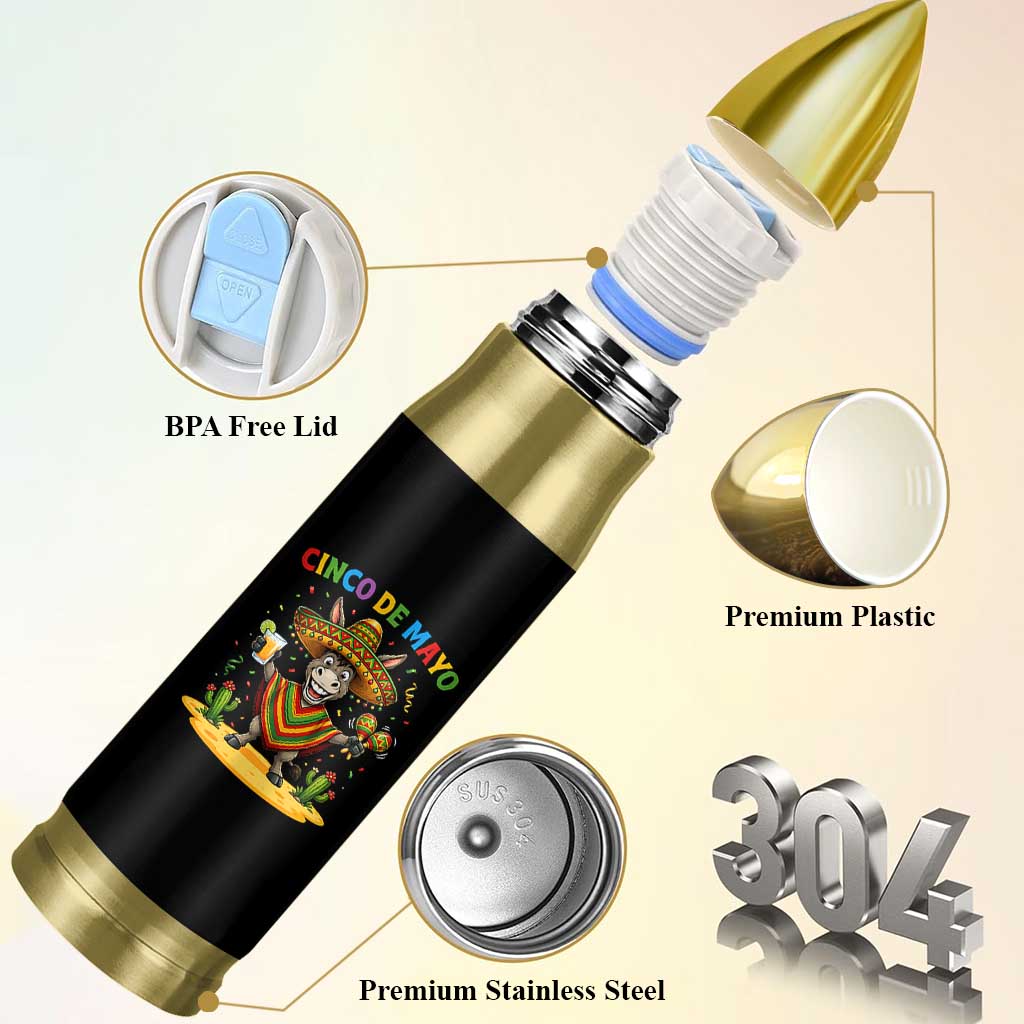 Cinco de Mayo Donkey Mexican Fiesta Bullet Tumbler