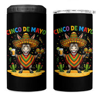 Cinco de Mayo Donkey Mexican Fiesta 4 in 1 Can Cooler Tumbler