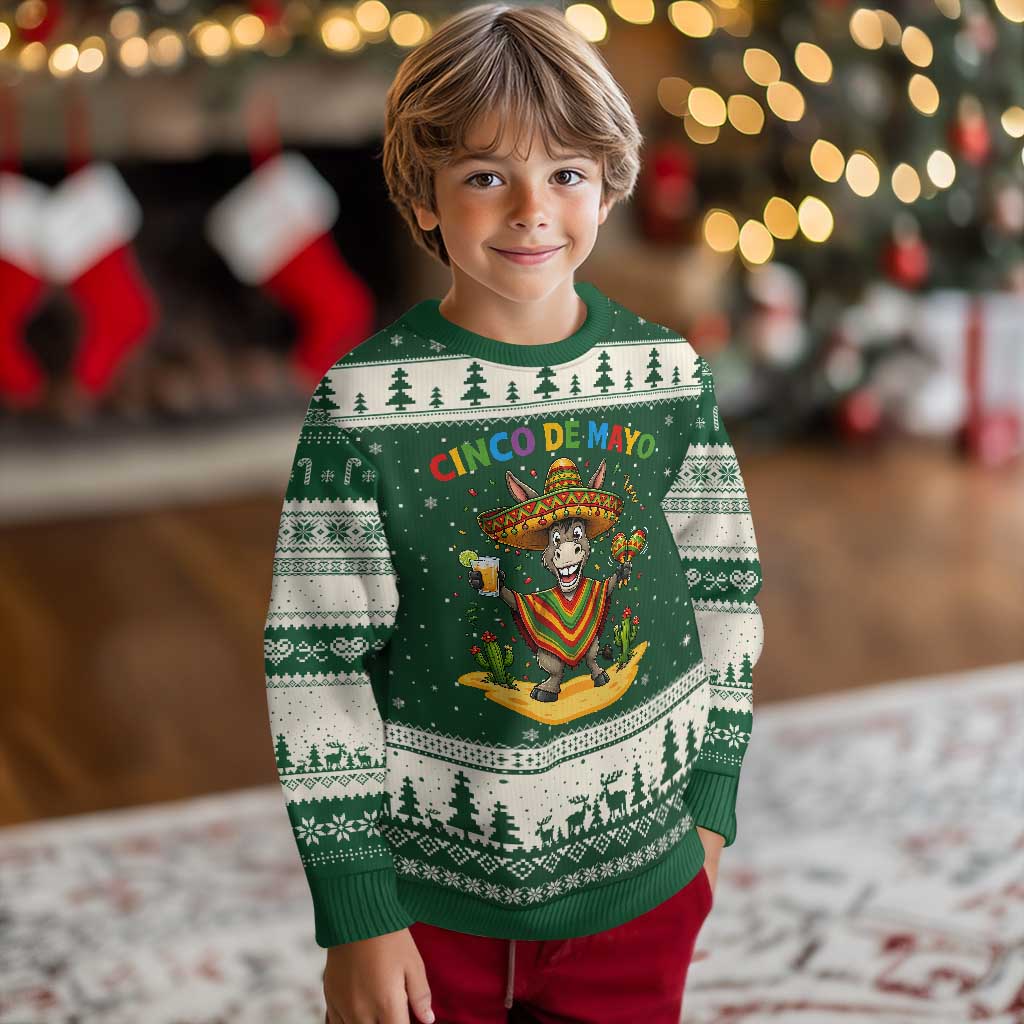 Cinco de Mayo Donkey Mexican Fiesta Ugly Christmas Sweater