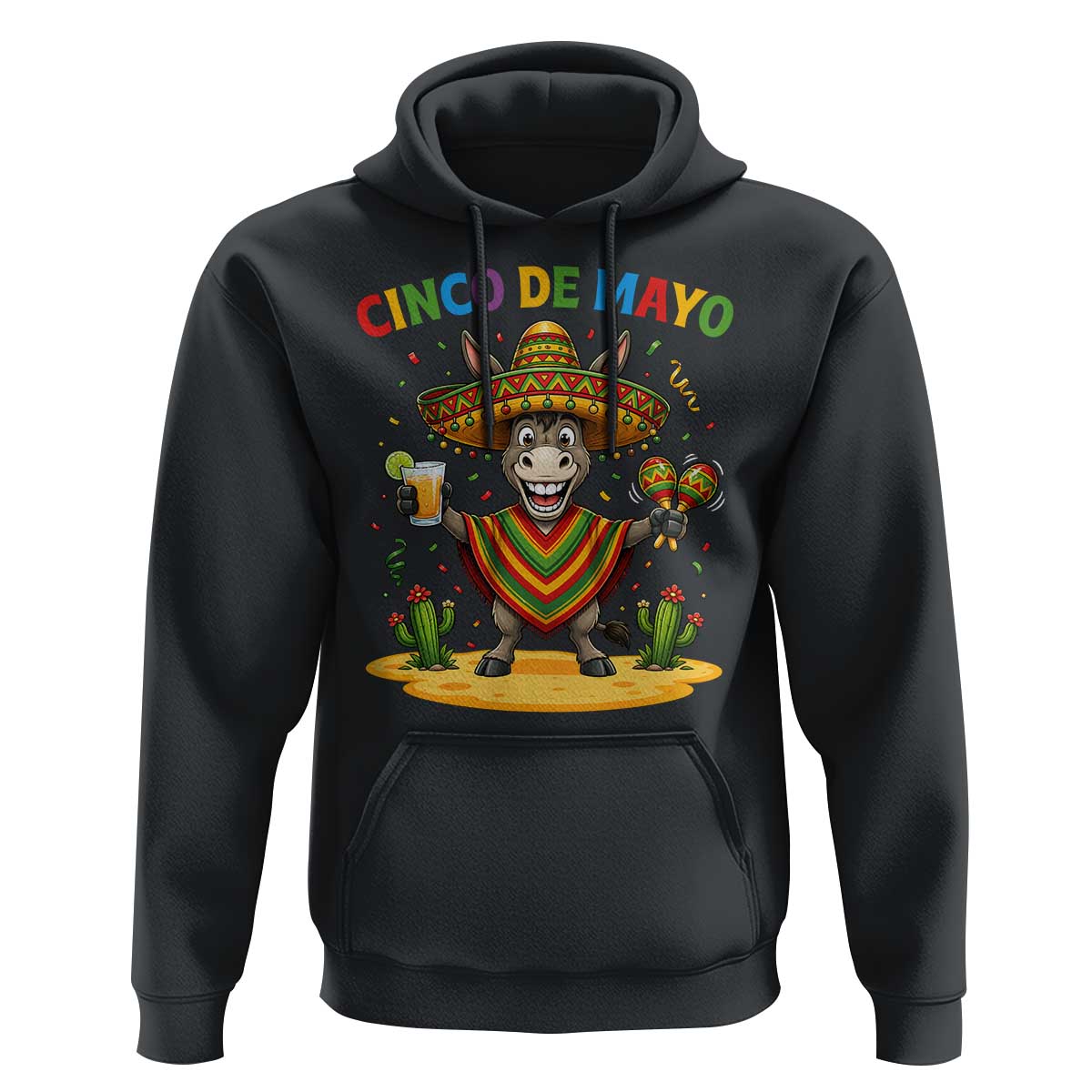 Cinco de Mayo Donkey Mexican Fiesta Hoodie
