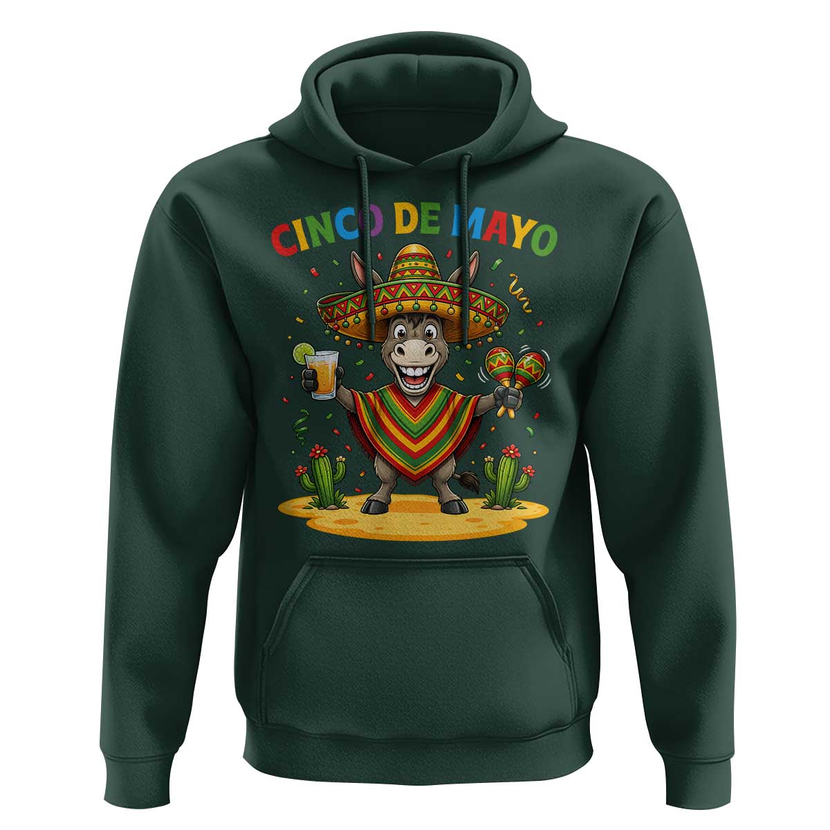 Cinco de Mayo Donkey Mexican Fiesta Hoodie