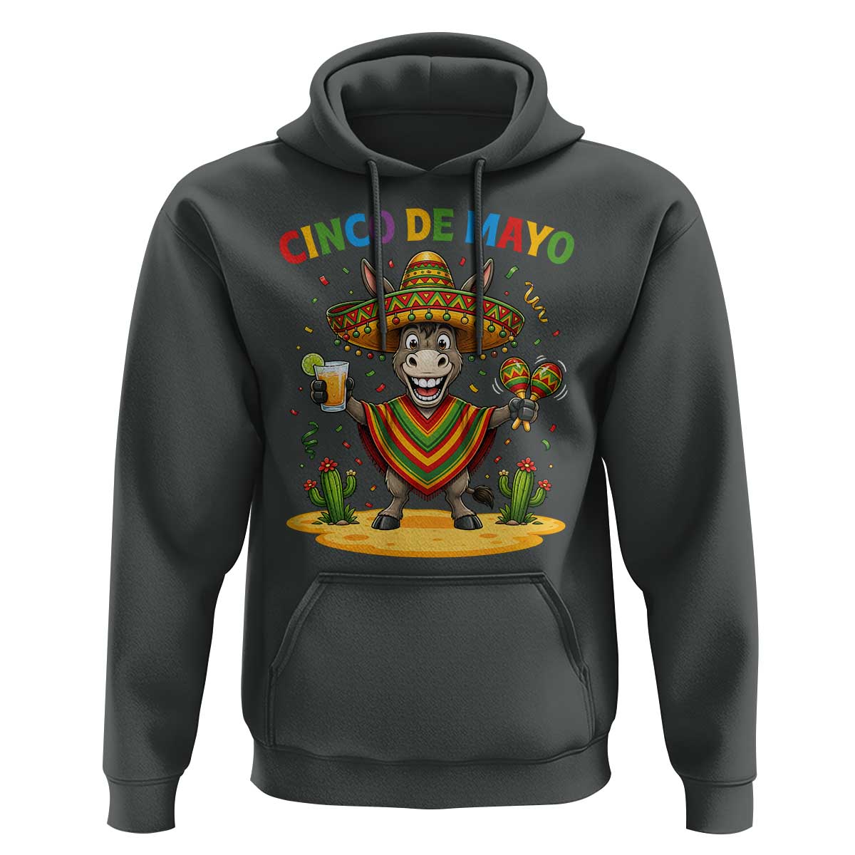 Cinco de Mayo Donkey Mexican Fiesta Hoodie