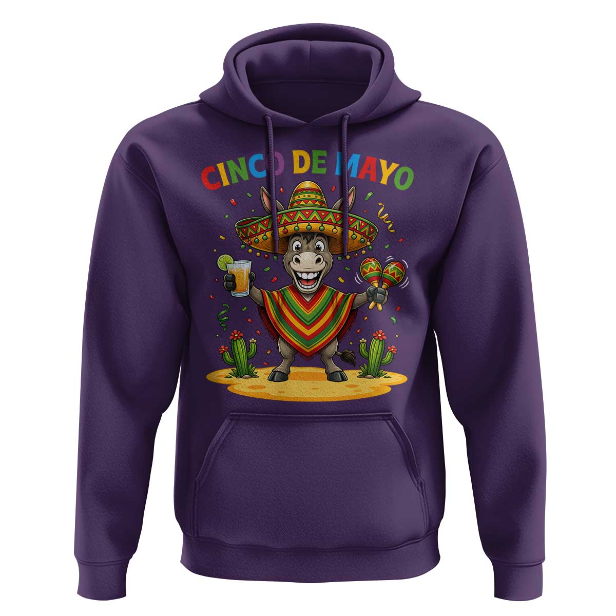 Cinco de Mayo Donkey Mexican Fiesta Hoodie