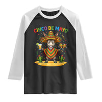 Cinco de Mayo Donkey Mexican Fiesta Raglan Shirt