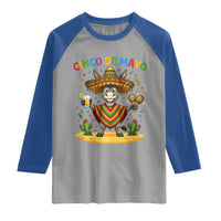Cinco de Mayo Donkey Mexican Fiesta Raglan Shirt