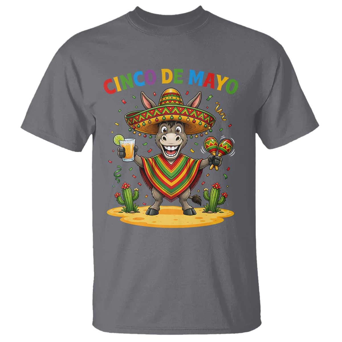 Cinco de Mayo Donkey Mexican Fiesta T Shirt