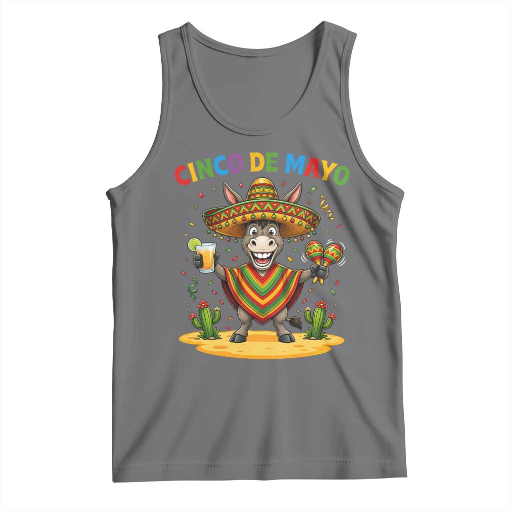 Cinco de Mayo Donkey Mexican Fiesta Tank Top