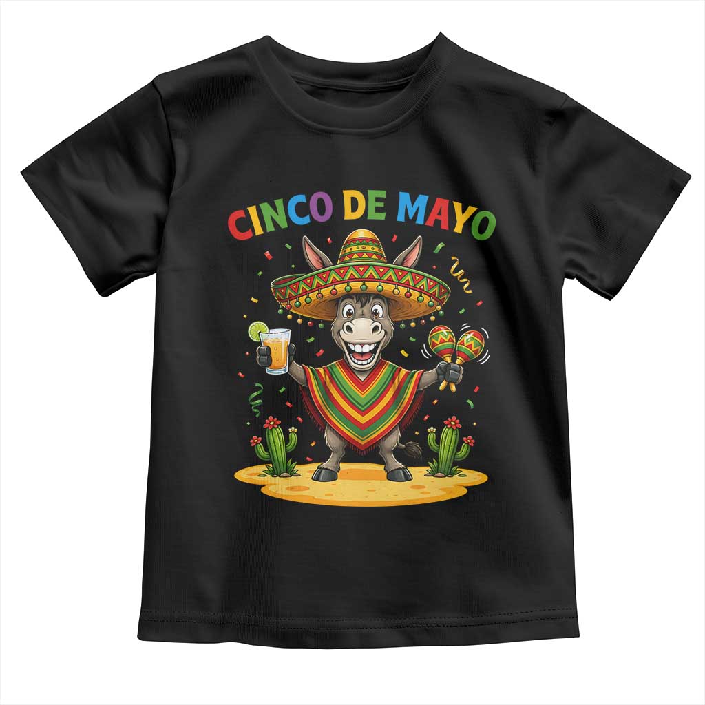 Cinco de Mayo Donkey Mexican Fiesta Toddler T Shirt