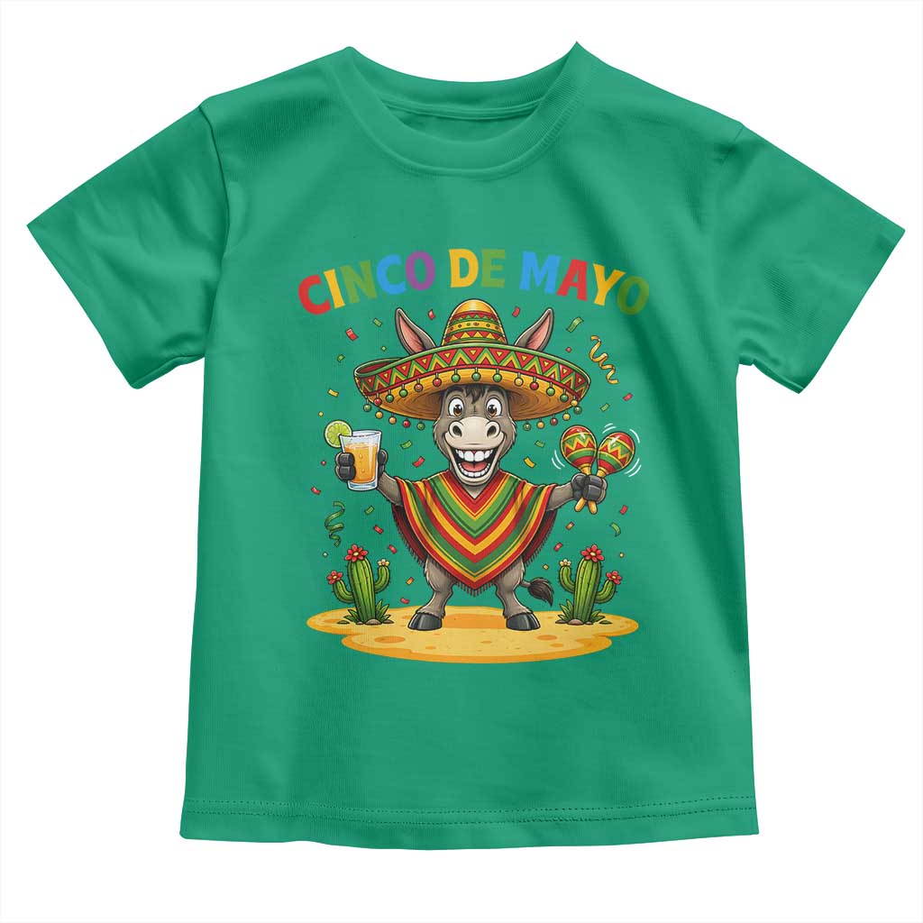 Cinco de Mayo Donkey Mexican Fiesta Toddler T Shirt