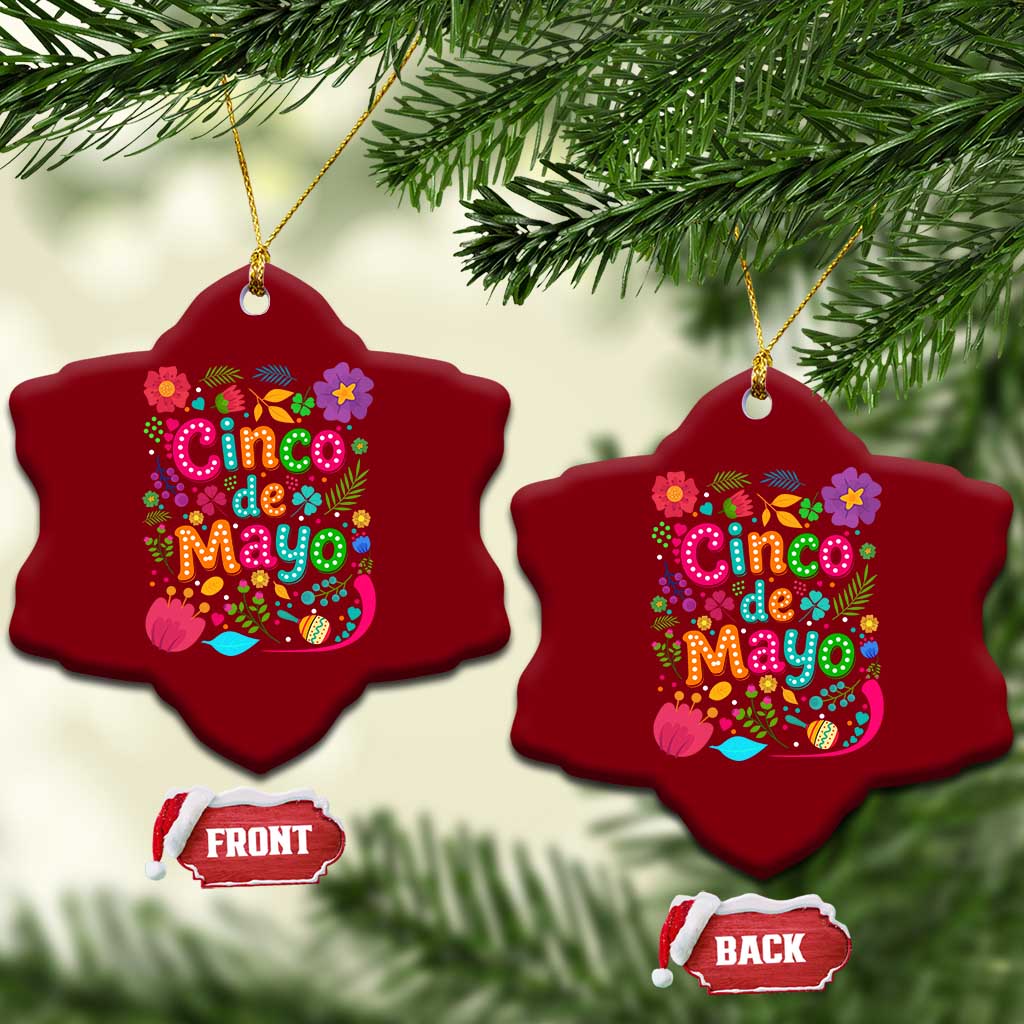 Cinco de Mayo Ceramic Ornament Funny Mexican Fiesta