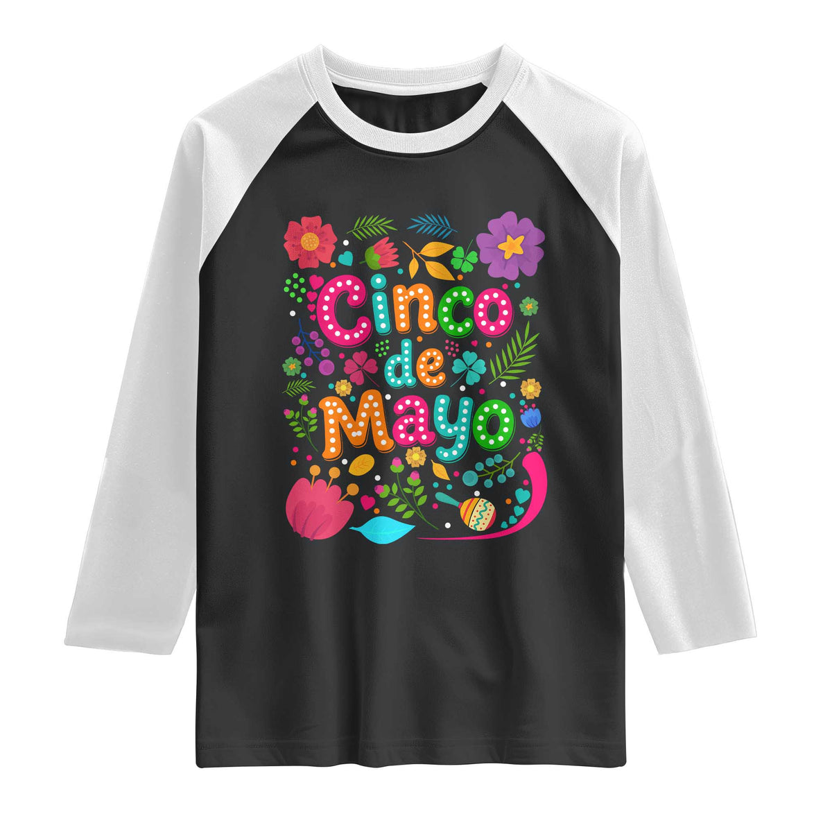 Cinco de Mayo Raglan Shirt Funny Mexican Fiesta
