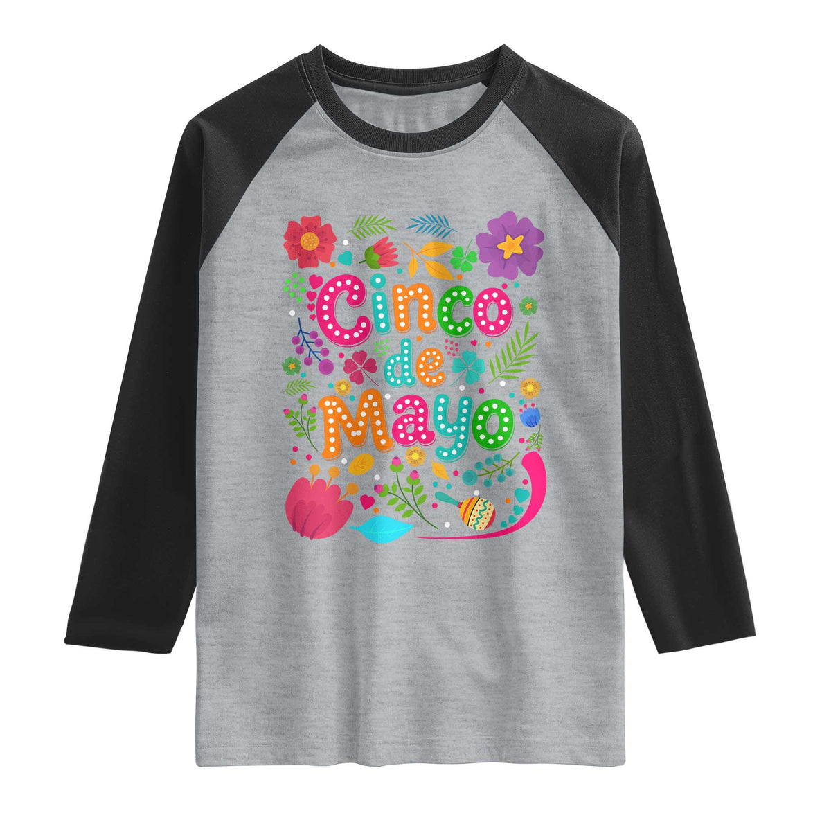 Cinco de Mayo Raglan Shirt Funny Mexican Fiesta