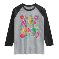 Cinco de Mayo Raglan Shirt Funny Mexican Fiesta