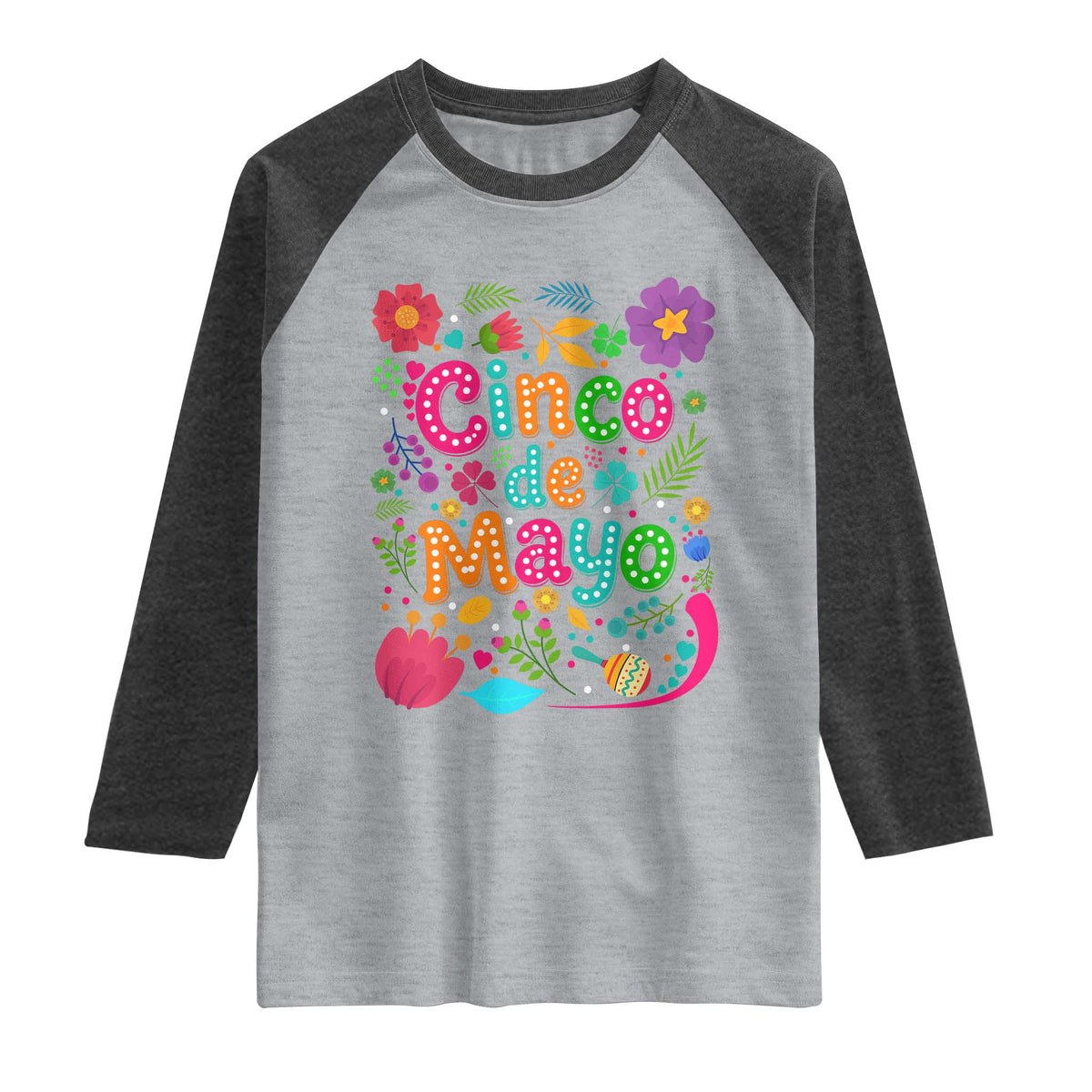 Cinco de Mayo Raglan Shirt Funny Mexican Fiesta