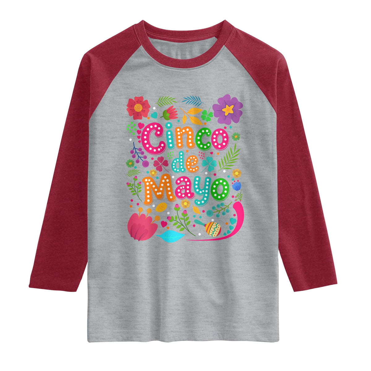 Cinco de Mayo Raglan Shirt Funny Mexican Fiesta