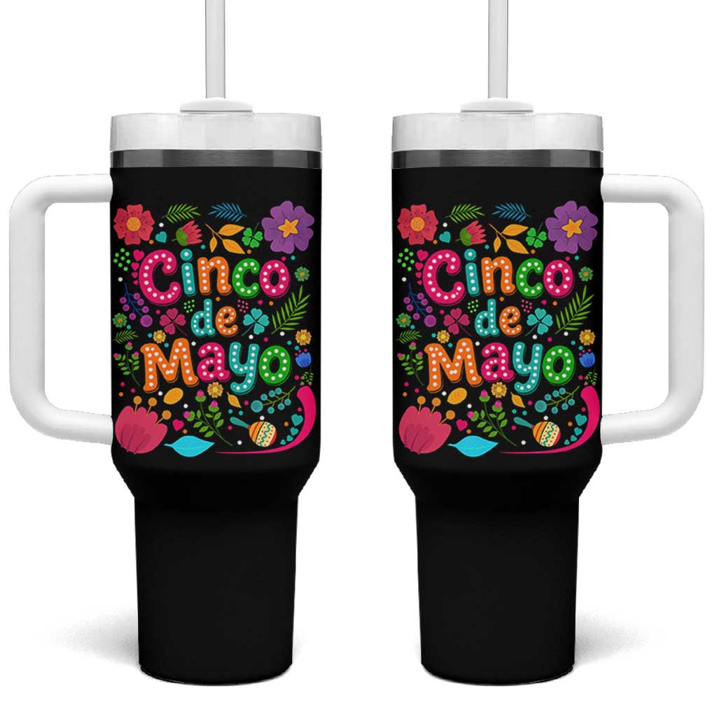 Cinco de Mayo Tumbler With Handle Funny Mexican Fiesta