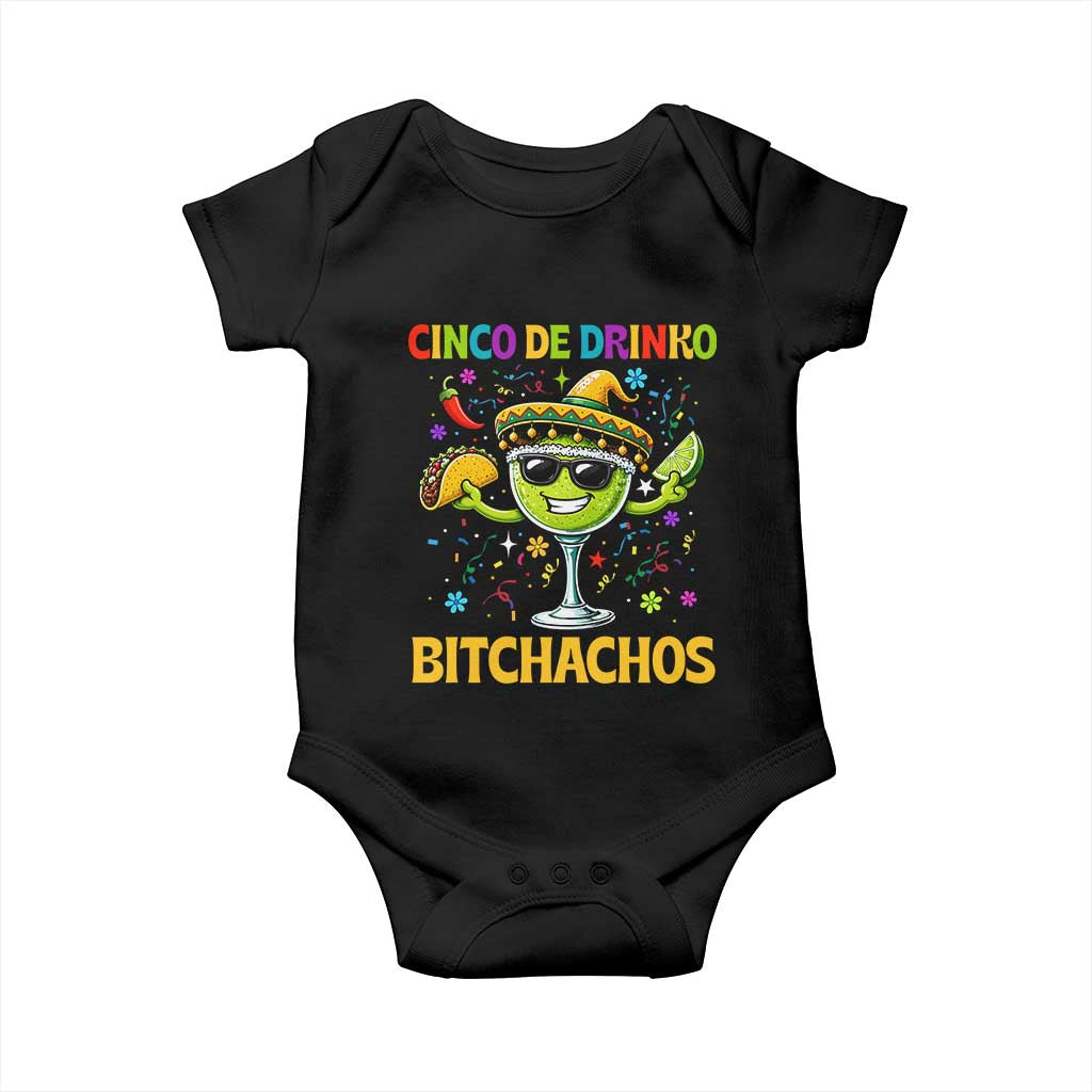 Cinco De Drinko Bitchachos Baby Onesie Funny Margarita Cinco De Mayo Mexican Fiesta