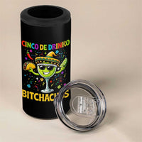 Cinco De Drinko Bitchachos 4 in 1 Can Cooler Tumbler Funny Margarita Cinco De Mayo Mexican Fiesta