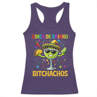 Cinco De Drinko Bitchachos Racerback Tank Top Funny Margarita Cinco De Mayo Mexican Fiesta