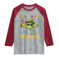 Cinco De Drinko Bitchachos Raglan Shirt Funny Margarita Cinco De Mayo Mexican Fiesta