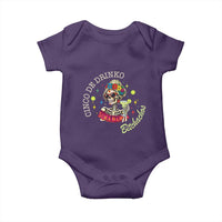 Cinco De Drinko Bitchachos Baby Onesie Funny Skeleton Drinking Margarita Fiesta Party