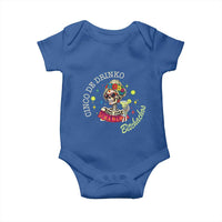 Cinco De Drinko Bitchachos Baby Onesie Funny Skeleton Drinking Margarita Fiesta Party