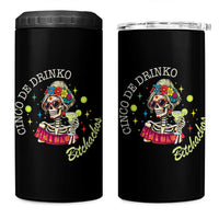 Cinco De Drinko Bitchachos 4 in 1 Can Cooler Tumbler Funny Skeleton Drinking Margarita Fiesta Party