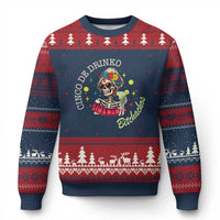 Cinco De Drinko Bitchachos Ugly Christmas Sweater Funny Skeleton Drinking Margarita Fiesta Party