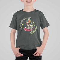 Cinco De Drinko Bitchachos T Shirt For Kid Funny Skeleton Drinking Margarita Fiesta Party
