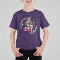 Cinco De Drinko Bitchachos T Shirt For Kid Funny Skeleton Drinking Margarita Fiesta Party