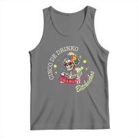 Cinco De Drinko Bitchachos Tank Top Funny Skeleton Drinking Margarita Fiesta Party