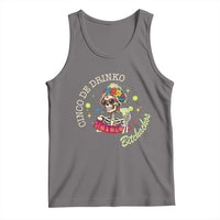 Cinco De Drinko Bitchachos Tank Top Funny Skeleton Drinking Margarita Fiesta Party