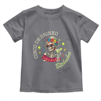 Cinco De Drinko Bitchachos Toddler T Shirt Funny Skeleton Drinking Margarita Fiesta Party